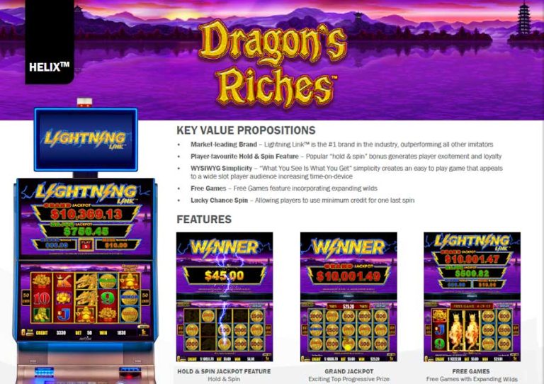 SFC2A - Jeux aristocrat Dragon's riches(lightning link)