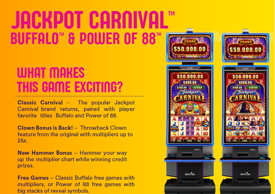 SFC2A - Jeux aristocrat Jackpot carnaval